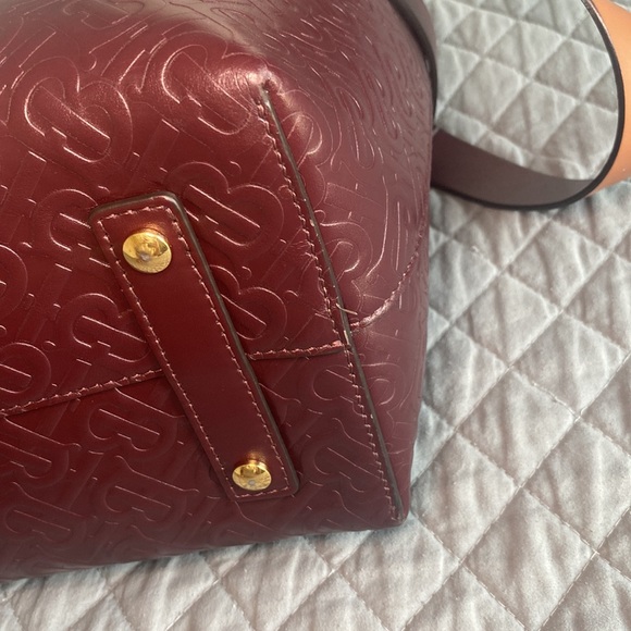 Burberry Small Monogram Leather Triple Stud Belt Bag - Picture 12 of 16